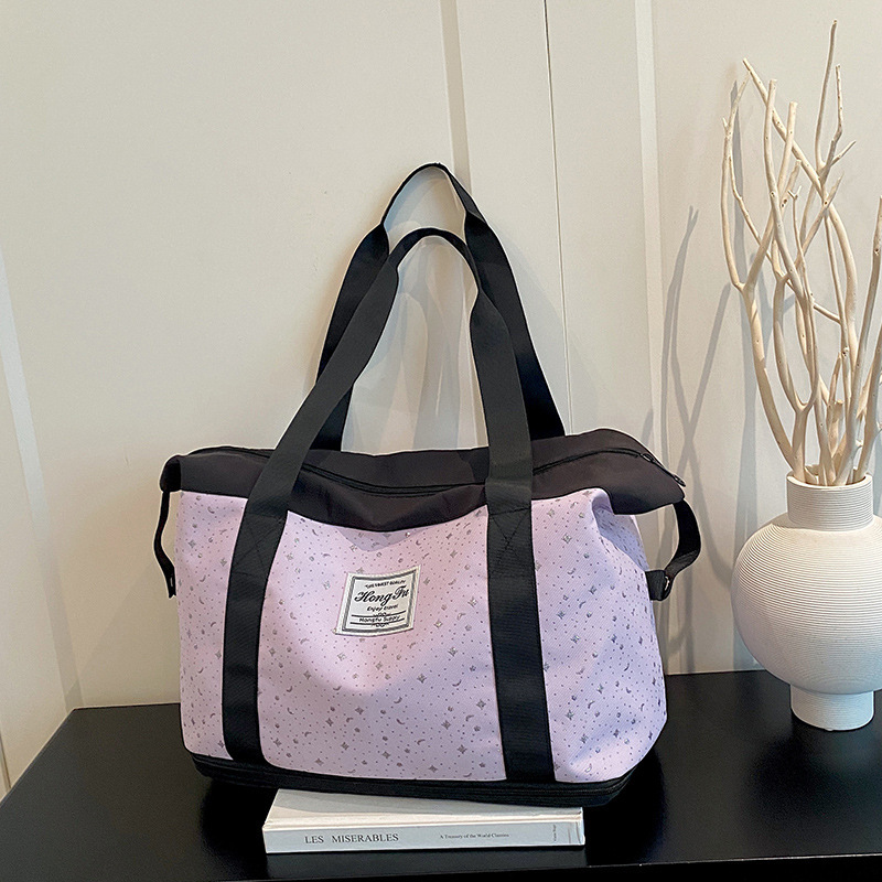 Expandable Travel Bag, Portable Travel Luggage Bag, Large Capacity, Lightweight, Dry and Wet Separation Bag, Dry and Wet Separation Bag, Carry-On Bag Expandable Travel Bag, Portable Travel Luggage Bag, Large Capacity, Lightweight, Dry and Wet Separation Bag, Dry and Wet Separation Bag, Carry-On Bag