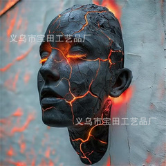 跨境新品Cracked Soul Wall Light破碎的灵魂壁灯树脂雕像挂件