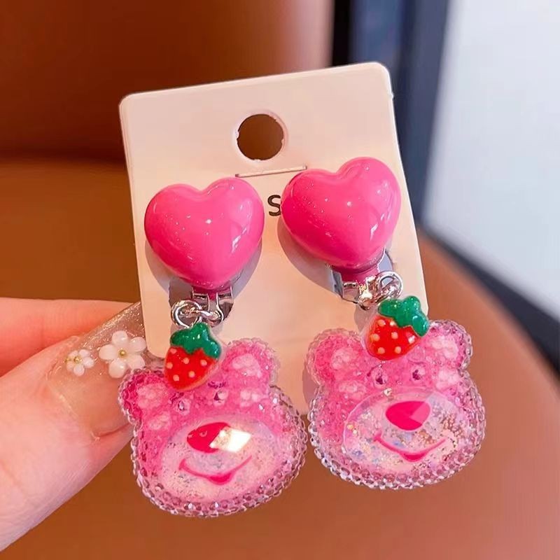 6-A14 핑크 곰돌이 한 쌍 (종이 카드 미포함)