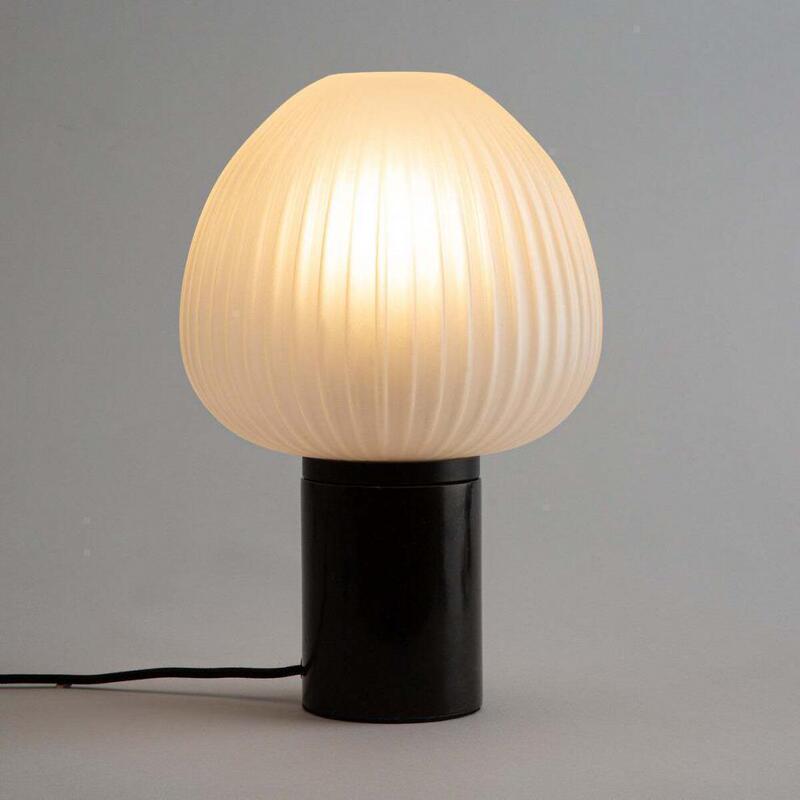 Modern minimalist bedside bedroom model room glass lamp designer creative art living room study mushroom small table lamp