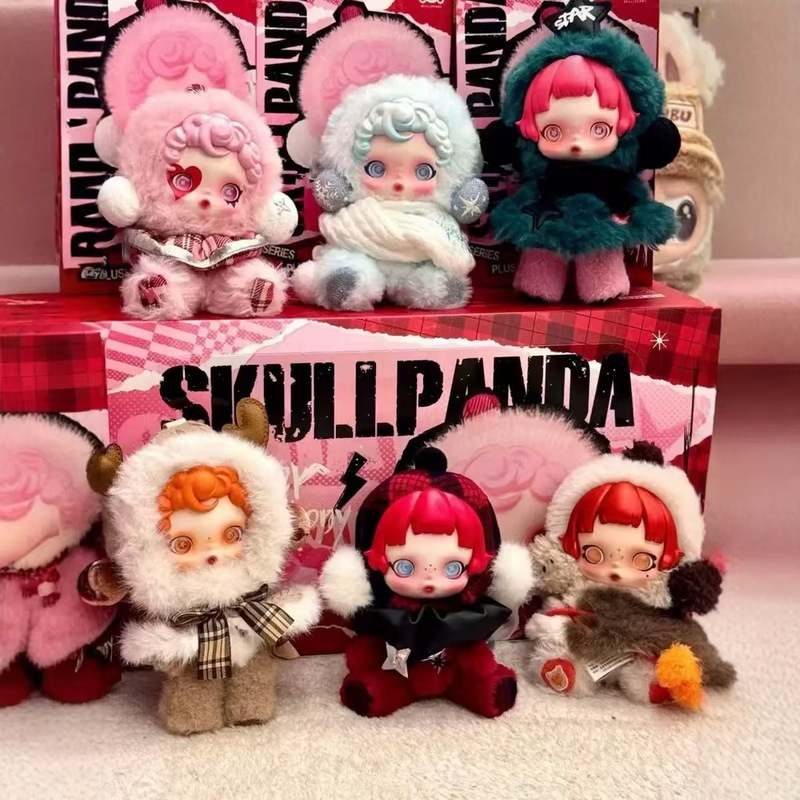 冬日乐章SKULLPANDA系列搪胶毛绒盲盒手办背包挂件公仔潮玩新品|undefined