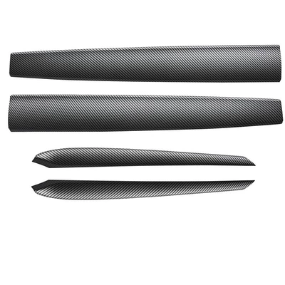Suitable for Tesla model3/y instrument panel trim door trim modification surrounding trim anti-scratch (Şüşə kənarı xromları/moldingləri) - model3y-central-control-trim-door-trim-matte-carbon-pattern