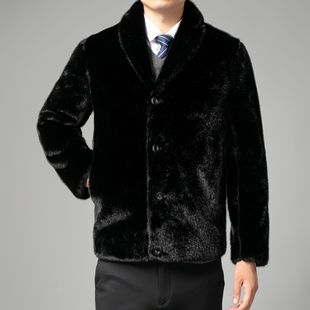Factory wholesale fur one double-sided wear ferret velvet winter coat suit collar gold mink velvet coat short