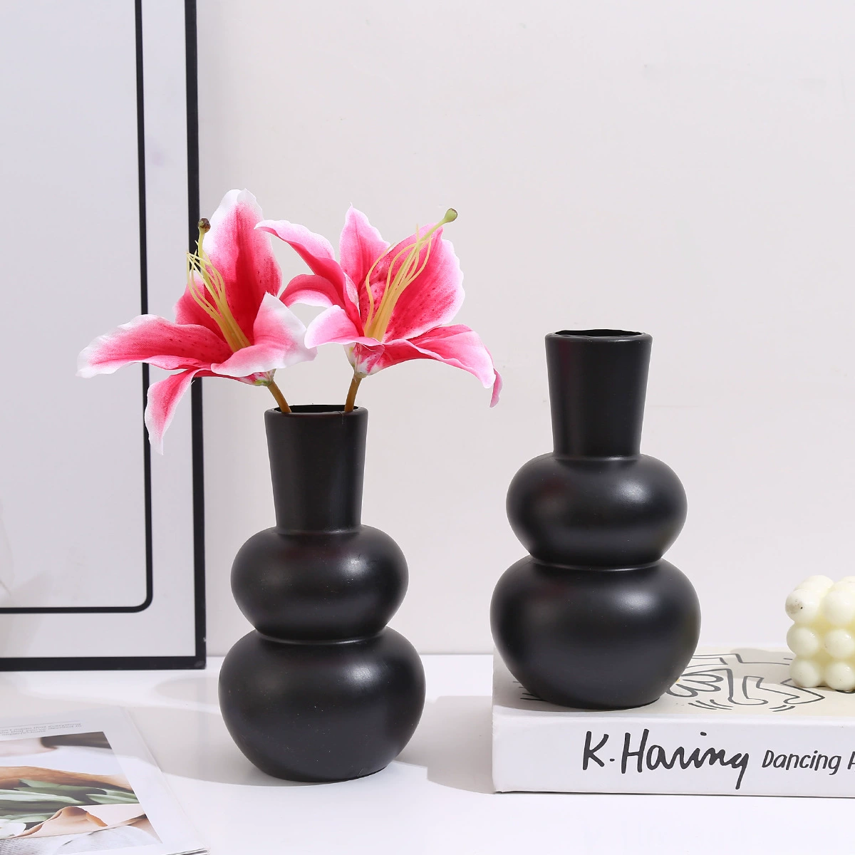 Творческая тыква в форме пластиковая ваза имитация цветочной композиции ваза декоративная ваза для гостиной