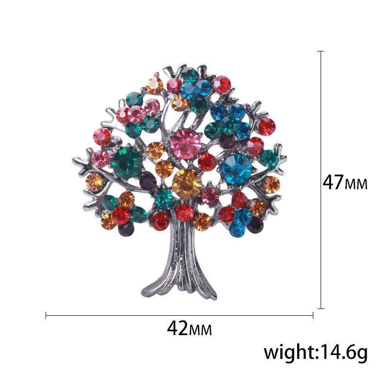 Pastoral Tree Artificial Gemstones Alloy Unisex Corsage display picture 1