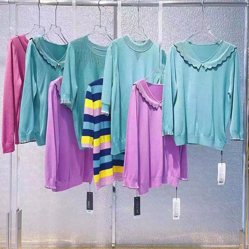 Вязаный свитер Enko Light Tencel, 23 весны, новый удобный дышащий полосатый кардиган, топ, женская брендовая поставка