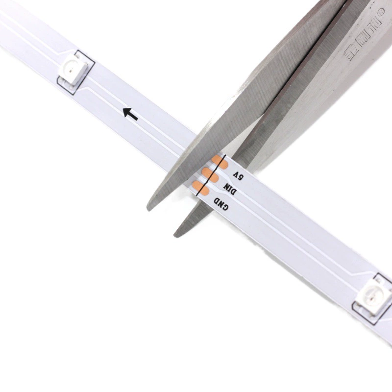 Светодиодная лента WS2812 5В для световых коробов, имитирующая движение воды, трехпроводная, разноцветная