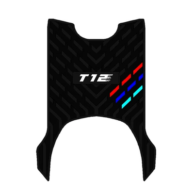 Suitable for Yadi T12-H/M Thickeneded Special Rubber Foot Pads Yadi T12 Electric Vehicle Pedal Pad Modification Accessories (Electric vehicle foot mat) - yadi-t12-hm-black-with-black-edges-thickened-rubber-sheet