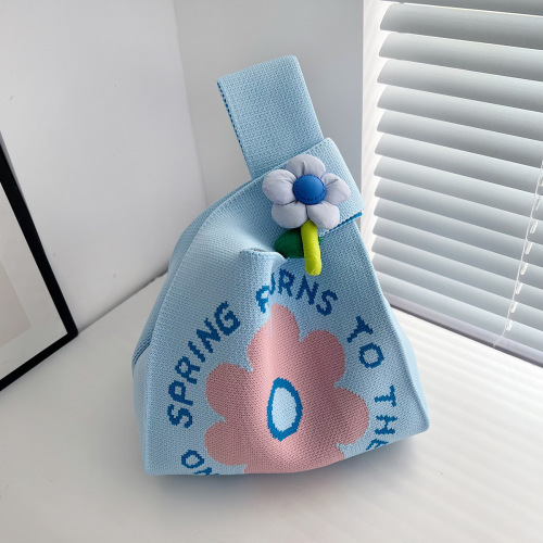 New Knit Bag for Women Animal Style Handbag Cute Gift Bag Snack Bag Versatile Matching Woven Bucket Bag