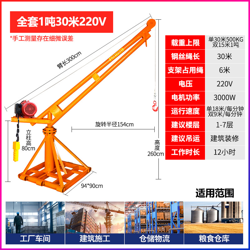 220V1톤 30m (핫모델 모터)