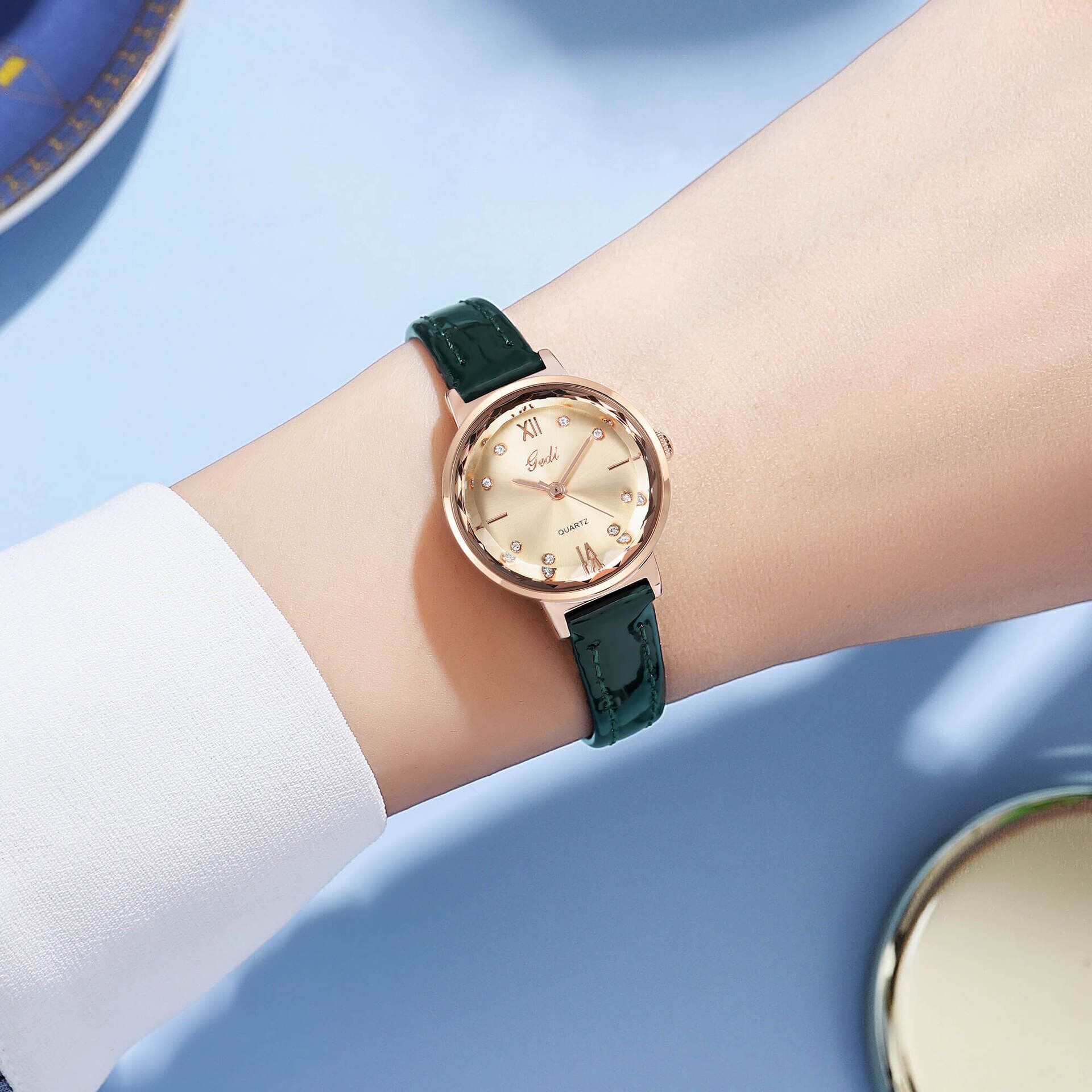 Exquisite Women's Quartz Watch Gedi Diamond Cut Waterproof Niche_voghion.com