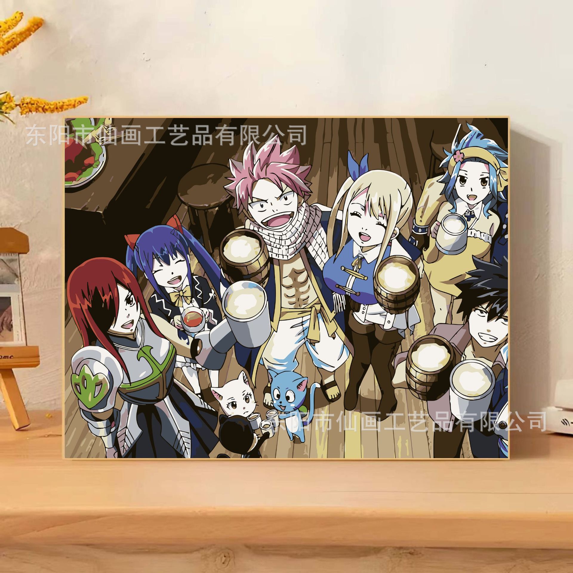 Pintura digital a óleo DIY lápiz pequeño nuevo dibujo animado pintura decorativa colorida a mano mercado nocturno puesto de comercio electrónico mayorista