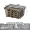 Upgraded model - transparent gray - extra large size (26*35.5*18.2cm) [transparent and visible + strong load-bearing]