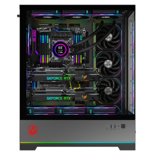 Корпус для игрового ПК со стеклянной боковой панелью, подходит для игровых киберкафе, корпус ATX, прямые поставки с завода.