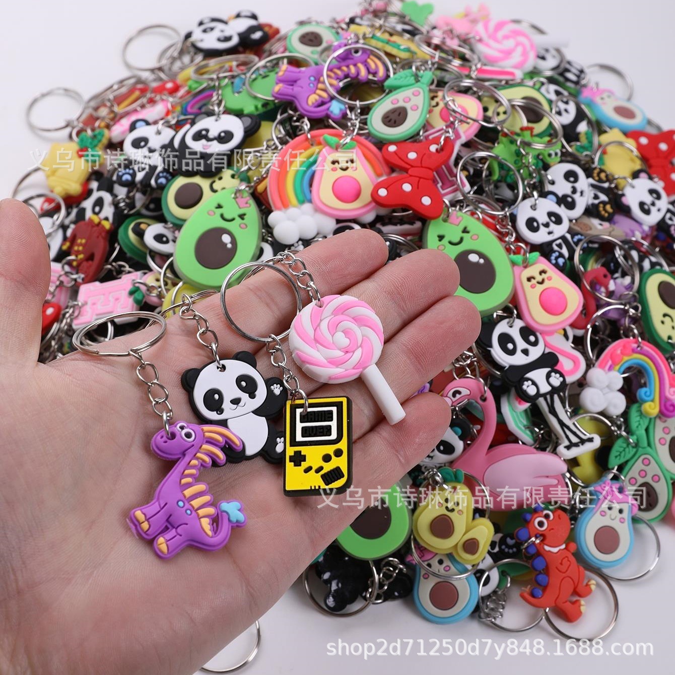 Cross-Border Temu Amazon Random Cartoon Key Chain Student School Bag Pendant Jewelry Gift Key Chain Accessories