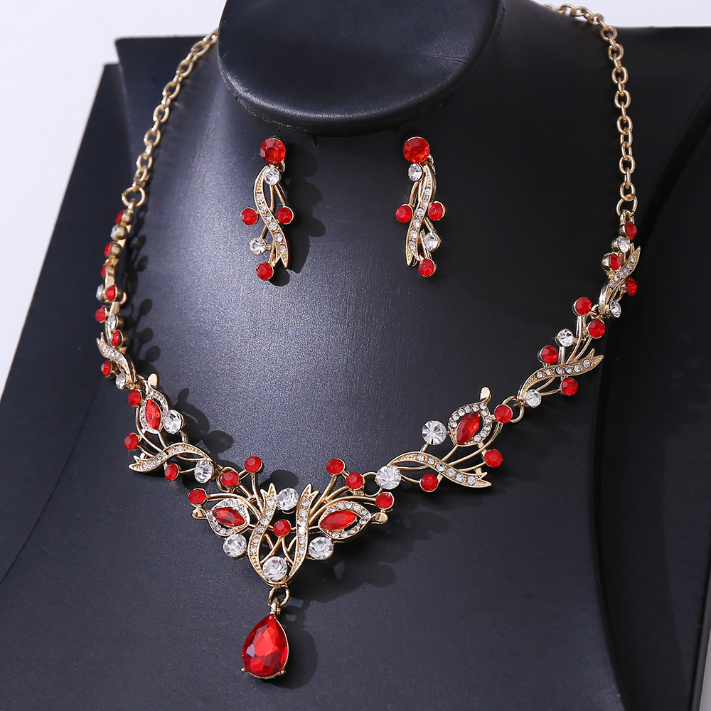 新娘水钻项链皇冠