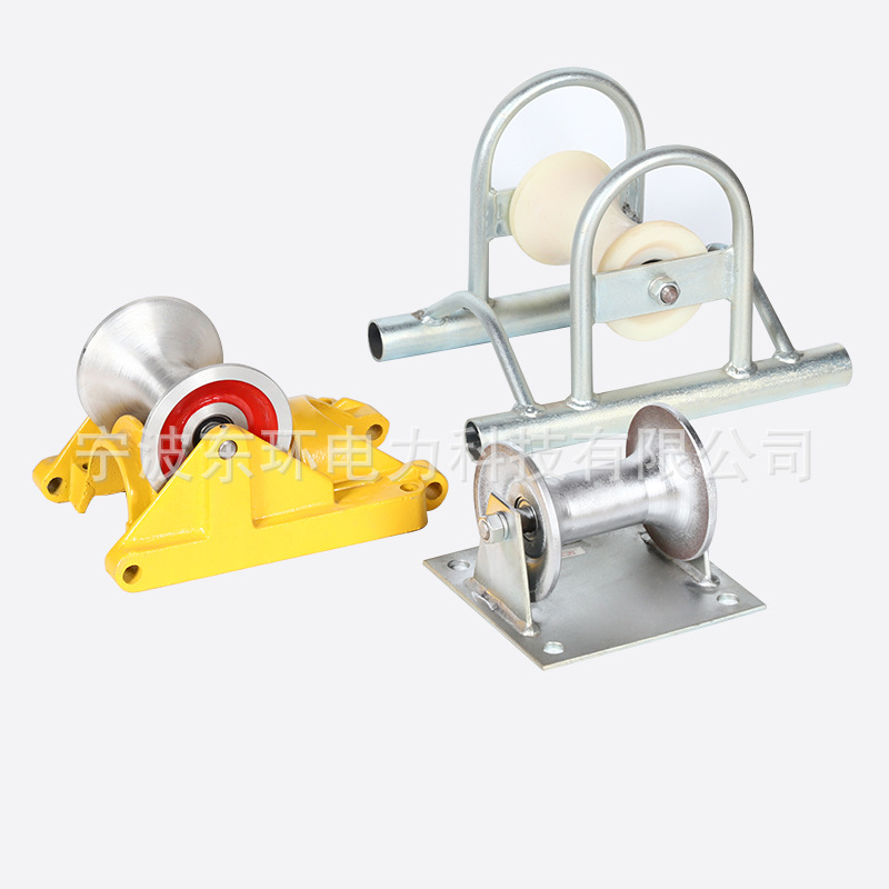 MC尼龙轮铝轮地面滑轮转角三轮组电缆转向直线孔口滑车