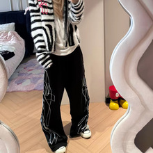 ��ʽ���^ʮ�����w������ɫ���eѝŮ�ļ��¿�Ļ�baggy���ѝ