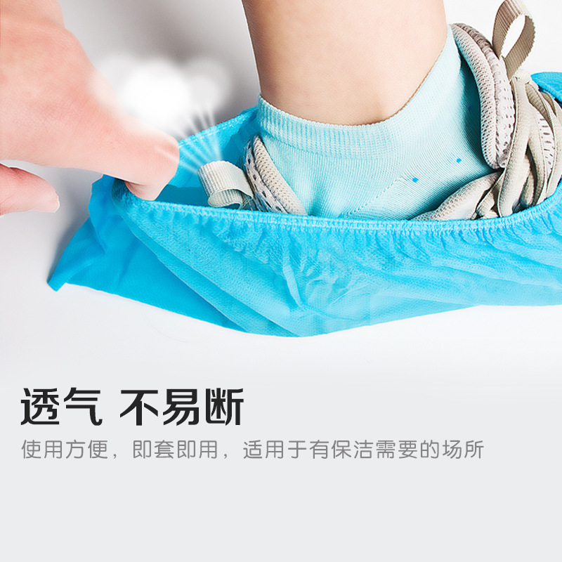 Cubierta de zapato engrosada Cubierta de zapato no tejida para interiores antideslizante para el hogar Cubierta de pie desechable para sala de computadoras resistente al desgaste Cubierta de pie para estudiantes para niños