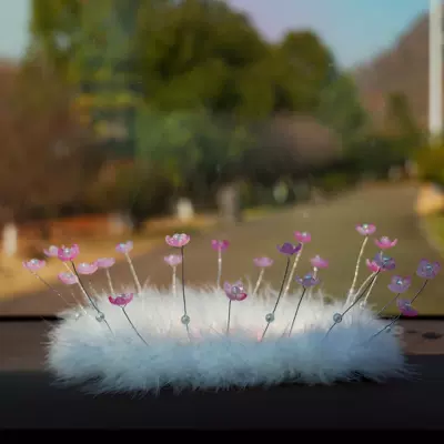 Decoration, Anti-Slip Mat for Women, Creative – Anti-slip mat - small-edelweiss-feather-cushion-1814cm