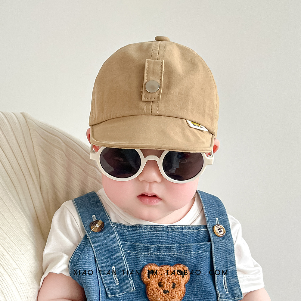 Sombrero de bebé, niño y niña, moda, nicho, gafas de todo fósforo, gorra de una pieza, sombrilla de verano para bebé, gorra de béisbol