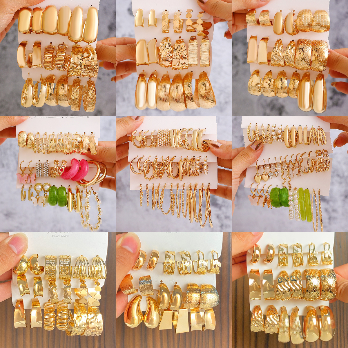 geometric earrings
