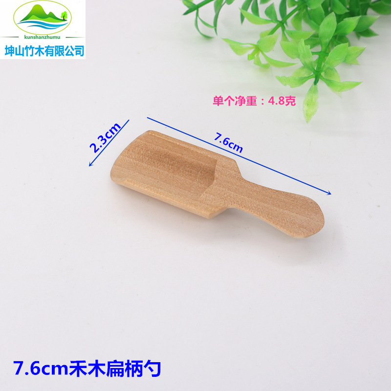 Cuchara de sal pequeña Cuchara de té de leche en polvo Cuchara de sal de madera Cuchara de sal de baño Cuchara de madera pequeña Cuchara de sal de baño de leche en polvo Cuchara de alimentos