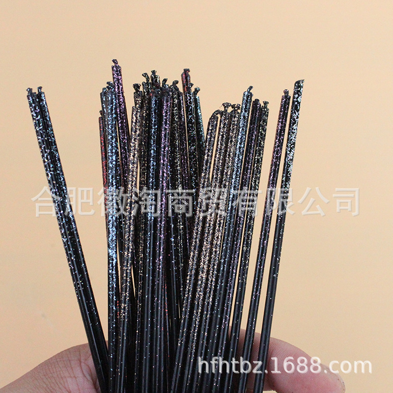 Al por mayor nueva línea de cumpleaños vela 6 embalaje independiente brillo atmósfera creativa fiesta de cumpleaños decoración de la torta vela