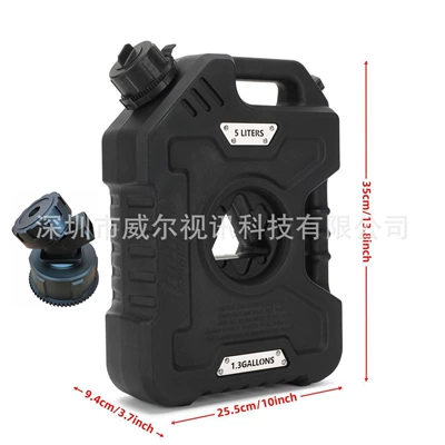 Fuel Tank, Fuel tank - 5-liters-black-faucet