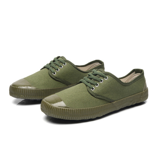 Factory direct sales farmland labor protection shoes, yellow sneakers, green liberation shoes, rubber soles, wear-resistant outdoor construction site farm work shoes