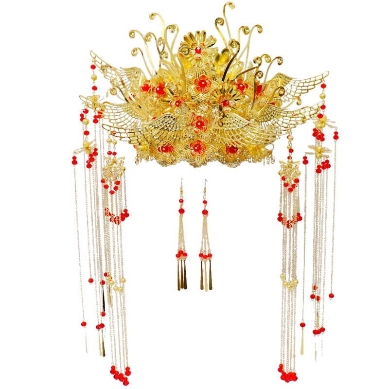 Шляпка, украшение для волос невесты, тиара, аксессуары, 2019, новая коллекция, китайский стиль