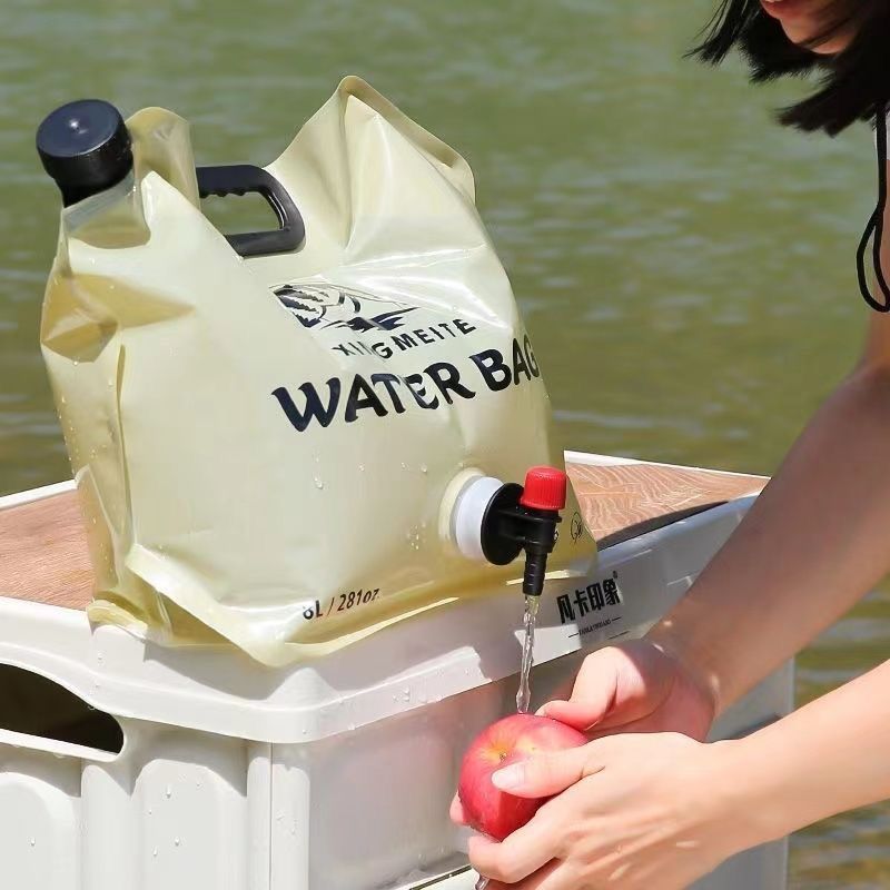 bolsa de almacenamiento de agua portátil al aire libre para equipos de camping de automóviles al aire libre para escalar montaña bolsa de agua de plástico plegable al aire libre