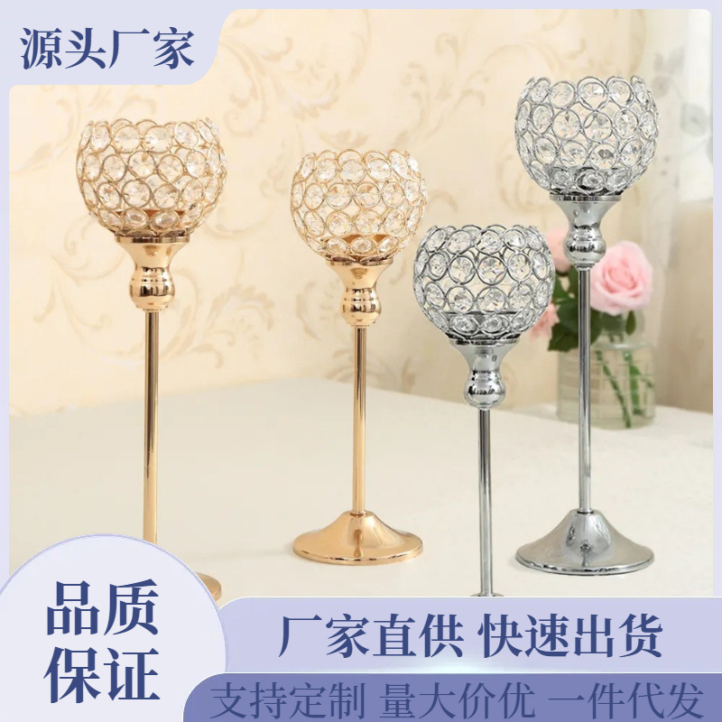 Decoración de boda pilar de hotel ventanas decoración adornos para el hogar props de boda camino guía vela dorada