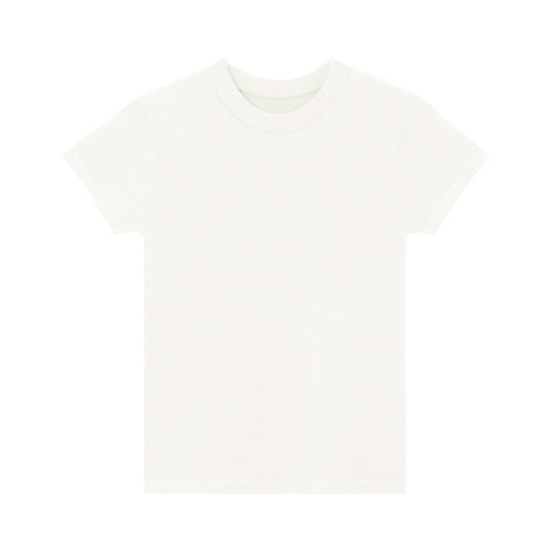 ONEUP Plain Substitute American White Shoulder Round Neck Short Sleeve T-Shirt Women's Summer Underwear Tank Top Tight Sports Top 