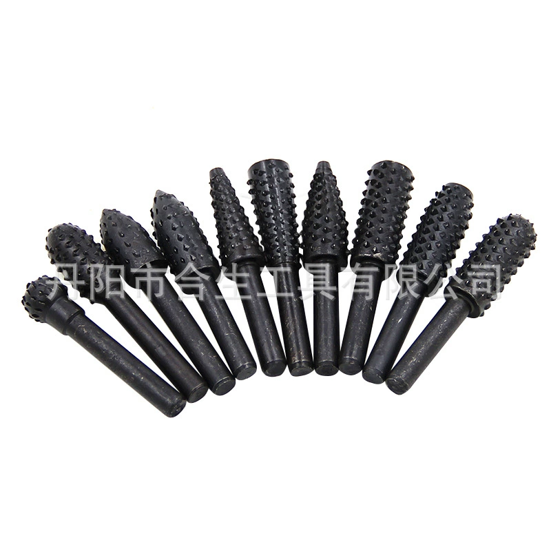 10 комплектов черных булавов столярный роторный файл Электрический шлифовальный станок режущий инструмент DIY набор инструментов для внешней торговли