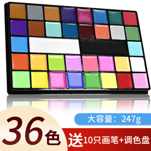 36 Colors Body Painting Pigment Oil Paint Face Paint Kidsren's Facial Stage Makeup Halloween Christmas Cos Makeup Cream