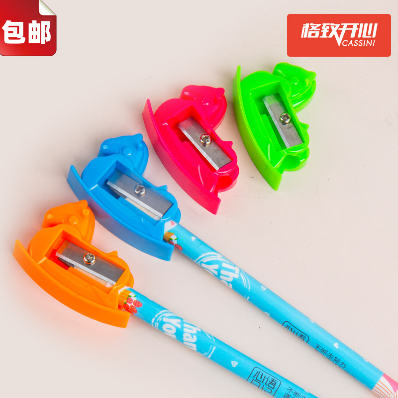 Los niños de dibujos animados sacapuntas 48 tubo Sacapuntas de lápiz de acero de aleación divertido sacapuntas regalo del estudiante