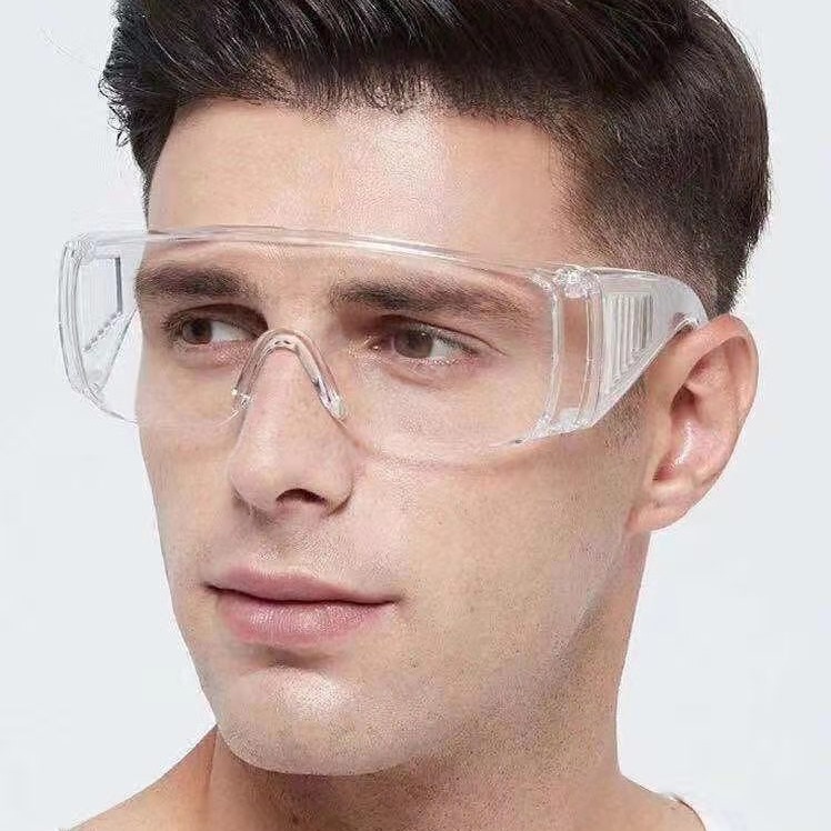 百叶窗防唾沫飞溅防护镜劳保眼镜 防尘防沙普通防护眼镜 飞沫