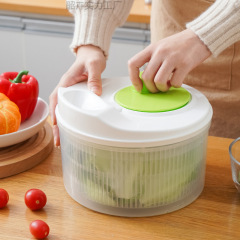 野菜脱水器家庭用大容量果物回転脱水機水切り器サラダ脱水かご