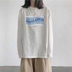 シャツ白長袖レディースルーズ2025秋新作万能ボトムシャツトップ
