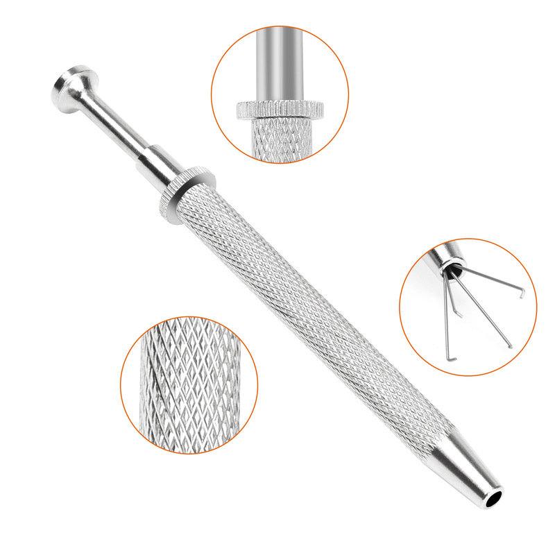 Stainless Steel Diamond Clip Gemstone Claw Gripper Jewelry Special Tweezers Four-Claw Fixed Bead Gripper Jewelry Tool
