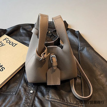 菜篮子包包女2025新款秋冬外出小拎包质感复古通勤斜挎水桶包包邮