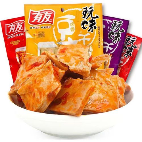 Youni Spicy Bean Curd Snacks, Ready-to-Eat Tofu Dried Beans, Nongou Spicy Snack, 90g Bag, Supermarket Food, Wholesale