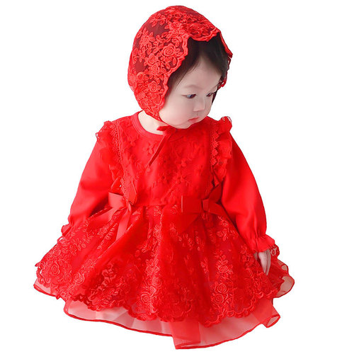 Birthday dress for baby girls, one-year-old princess dress, autumn outfit, baby girl autumn clothing, infant dress, spring and autumn children's wear.