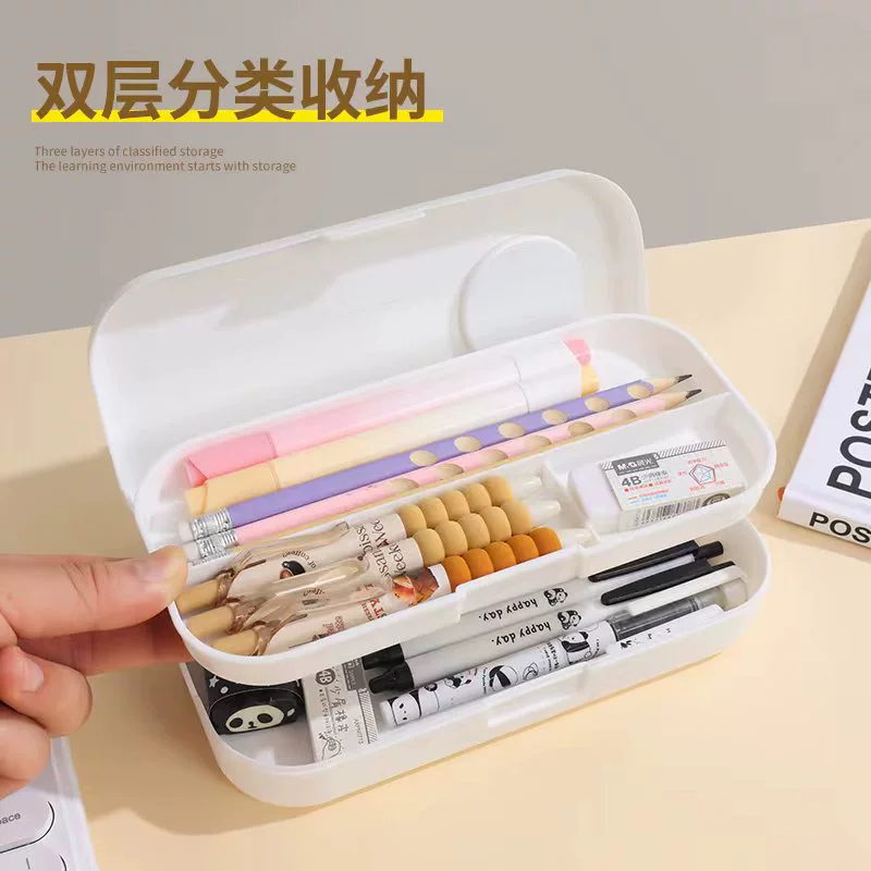 Capacious universal pencil case for boys for elementary school students, Birthday gift, handmade
