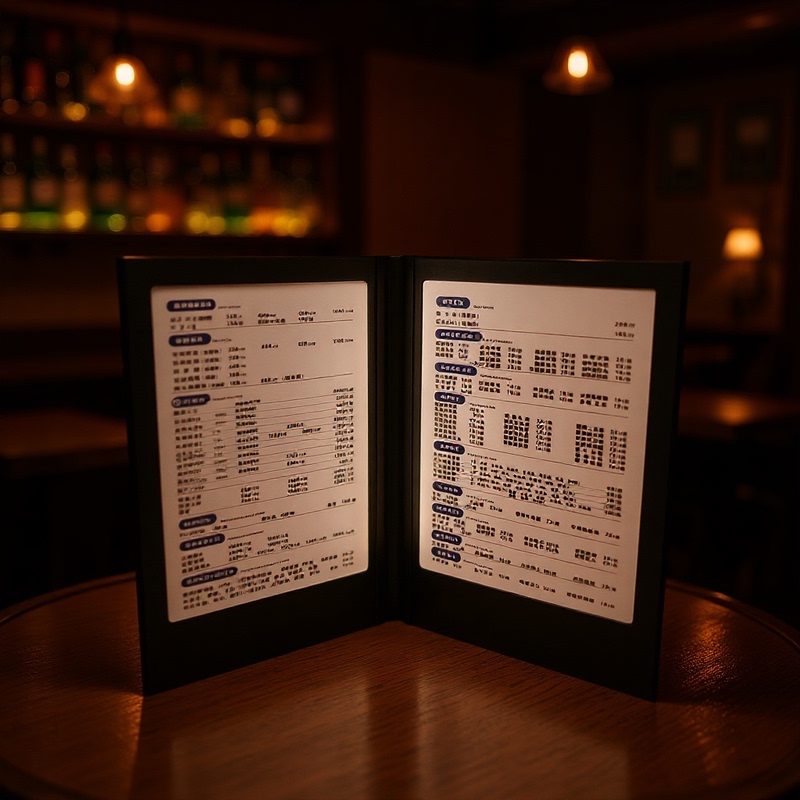 Cross-border e-commerce factory direct LED luminous wine brand luminous menu hotel cafe menu bar order