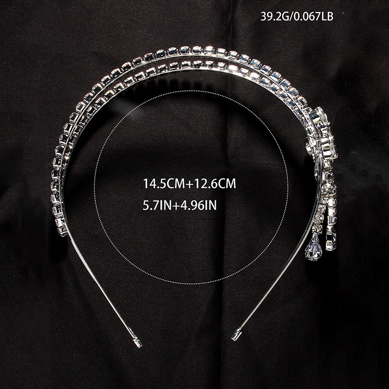 Moda europea y americana de doble arco de cabello de alta calidad diamante princesa cabello de cabello de mujer diaria para llevar al cabo