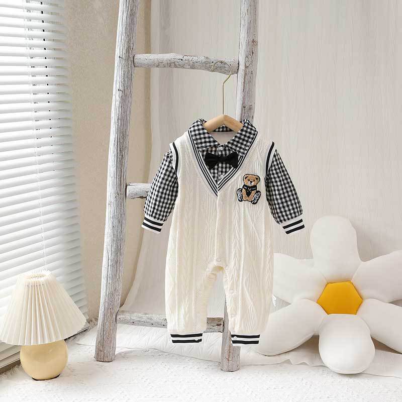 Set, bodysuit, with little bears