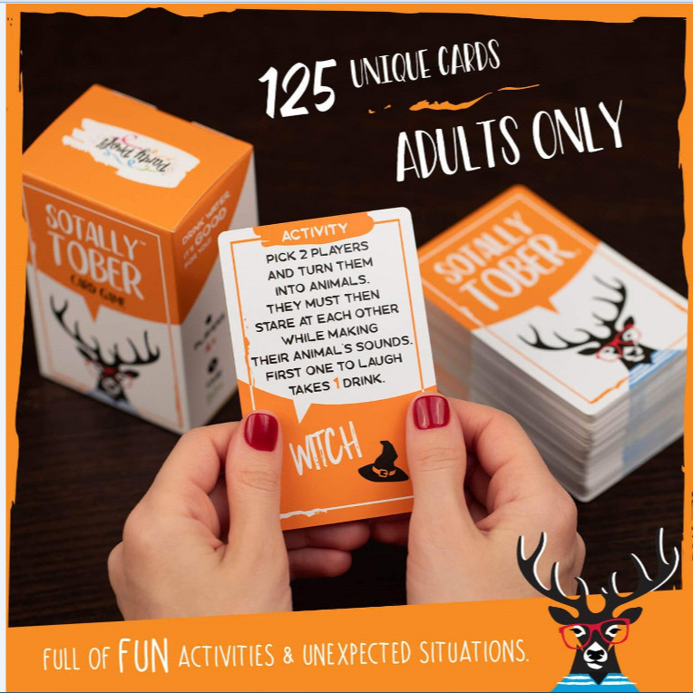 thumbnail image 2 of Sotally Tober Juegos para beber Juego de cartas para fiesta de beber para adultos en inglés, 2 of 5