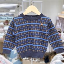 原D韩国童装秋冬新款男女宝宝30%羊毛针织衫儿童圆领毛衣MS582201